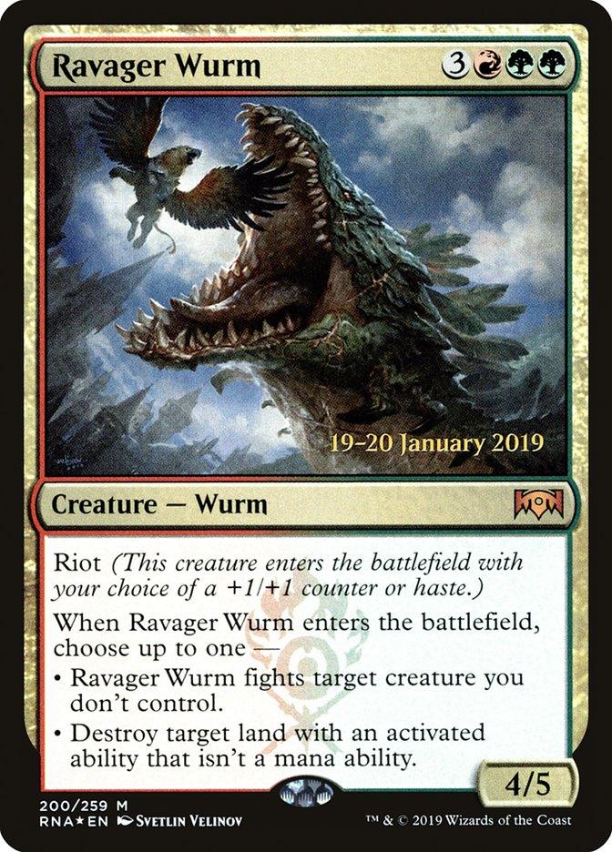 Ravager Wurm [Ravnica Allegiance Prerelease Promos] - Trinity Hobby