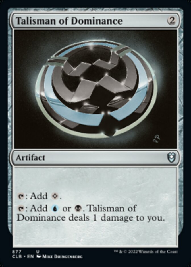 Talisman of Dominance [Commander Legends: Battle for Baldur's Gate] - Trinity Hobby