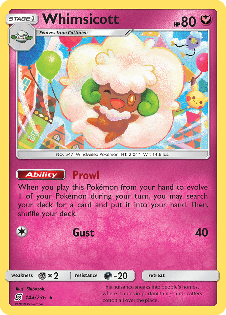 Whimsicott (144/236) [Sun & Moon: Unified Minds] - Trinity Hobby