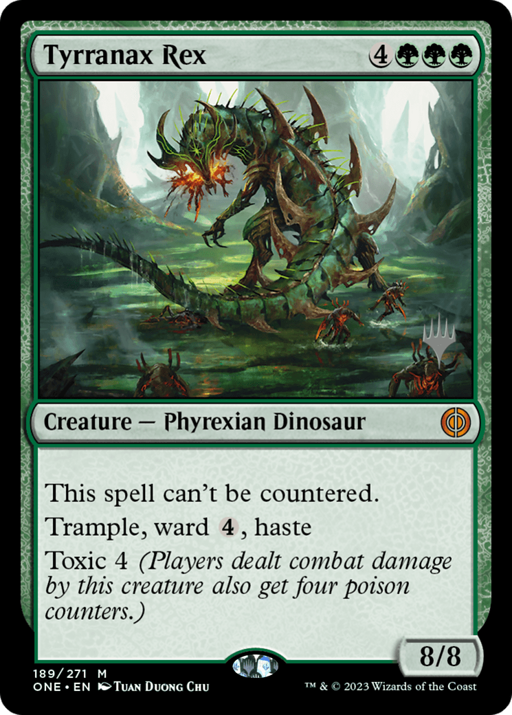 Tyrranax Rex (Promo Pack) [Phyrexia: All Will Be One Promos] - Trinity Hobby