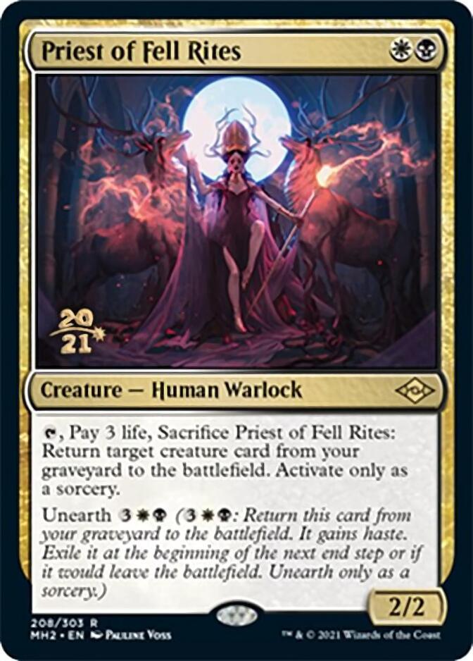 Priest of Fell Rites [Modern Horizons 2 Prerelease Promos] - Trinity Hobby