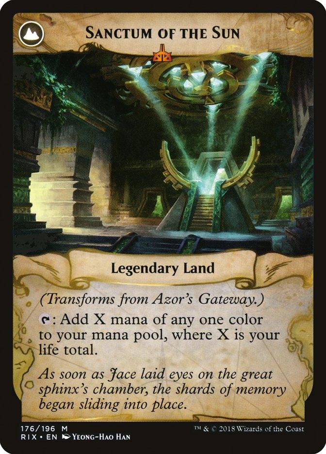 Azor's Gateway // Sanctum of the Sun [Rivals of Ixalan] - Trinity Hobby