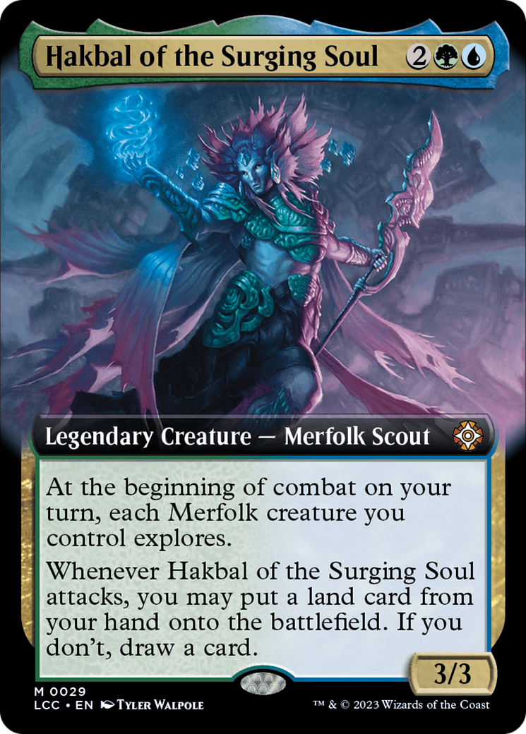 Hakbal of the Surging Soul (Extended Art) [The Lost Caverns of Ixalan Commander] - Trinity Hobby