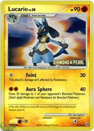 Lucario (6/130) [Burger King Promos: 2008 Collection] - Trinity Hobby
