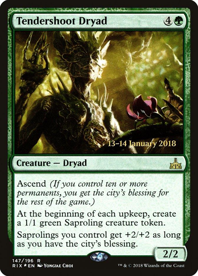 Tendershoot Dryad [Rivals of Ixalan Prerelease Promos] - Trinity Hobby