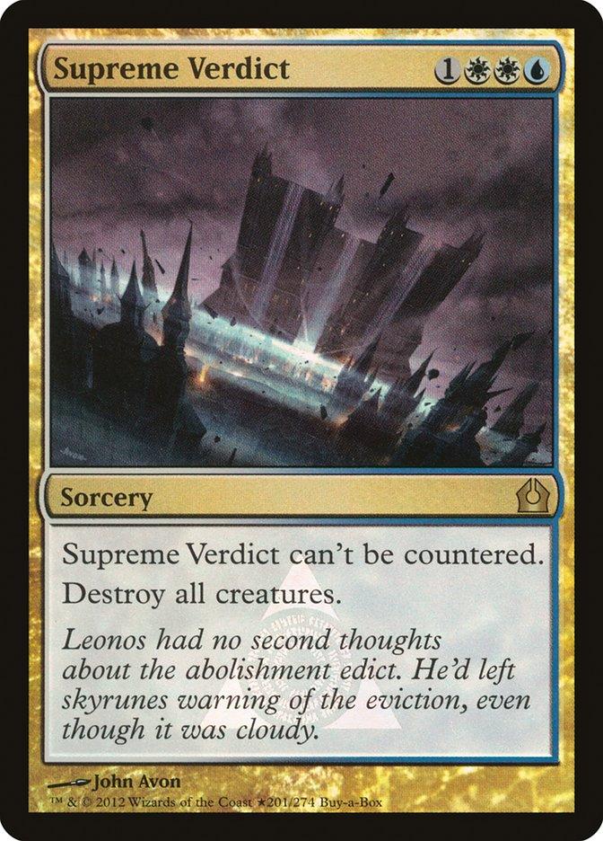 Supreme Verdict (Buy-A-Box) [Return to Ravnica Promos] - Trinity Hobby