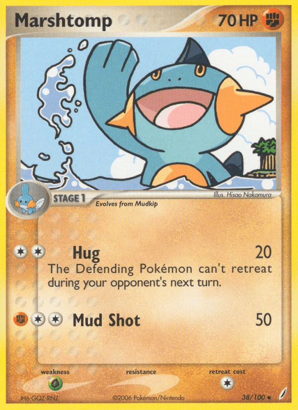 Pokemon Trading CardsMarshtomp (38/100) [EX: Crystal Guardians]
