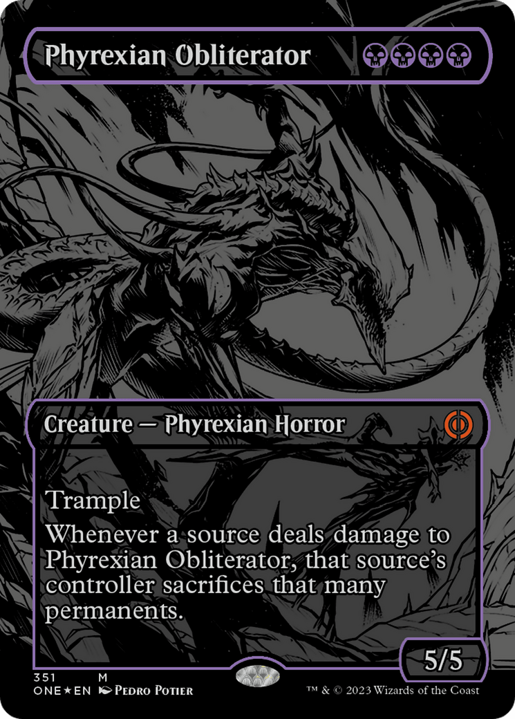 Phyrexian Obliterator (Oil Slick Raised Foil) [Phyrexia: All Will Be One] - Trinity Hobby