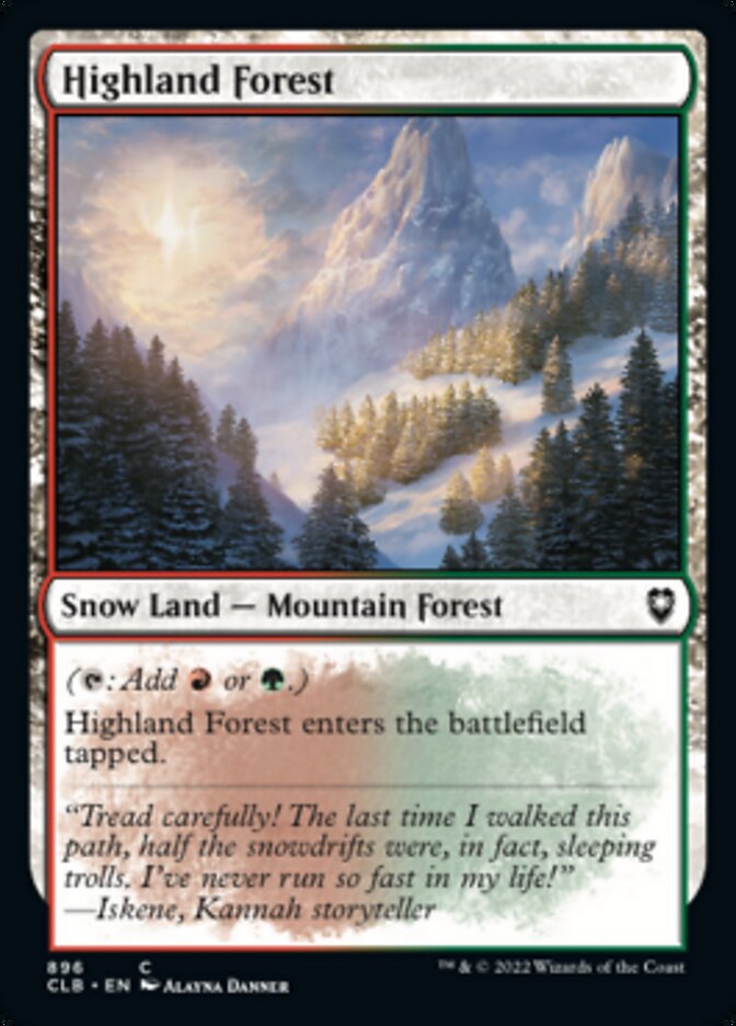 Highland Forest [Commander Legends: Battle for Baldur's Gate] - Trinity Hobby