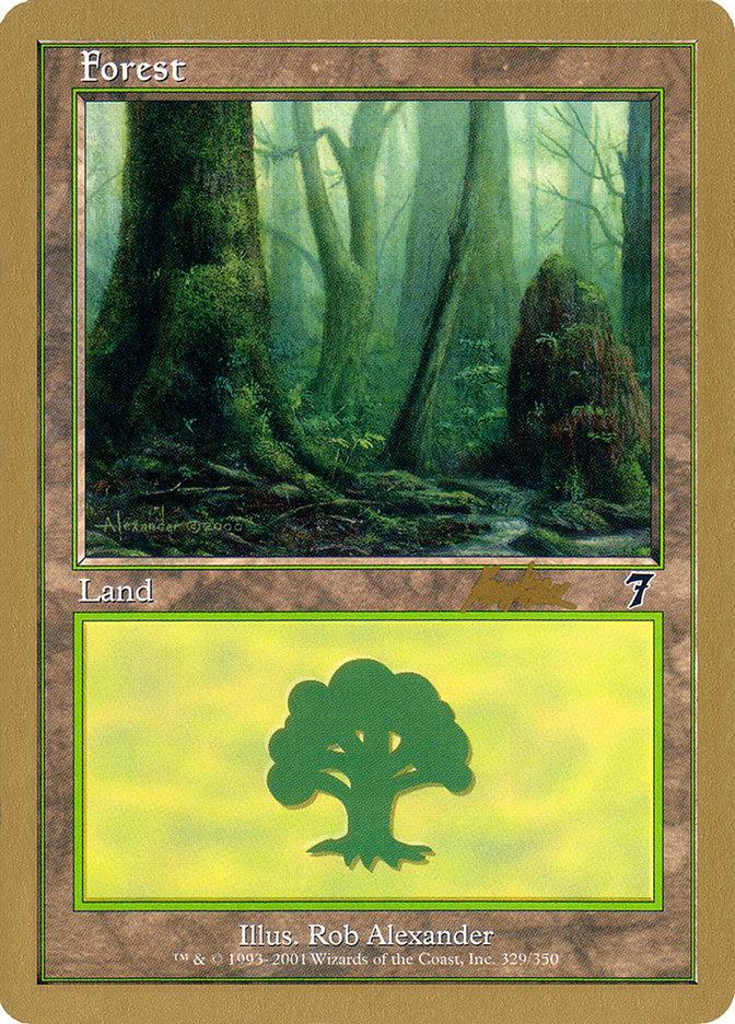 Forest (329) (Brian Kibler) [World Championship Decks 2002] - Trinity Hobby