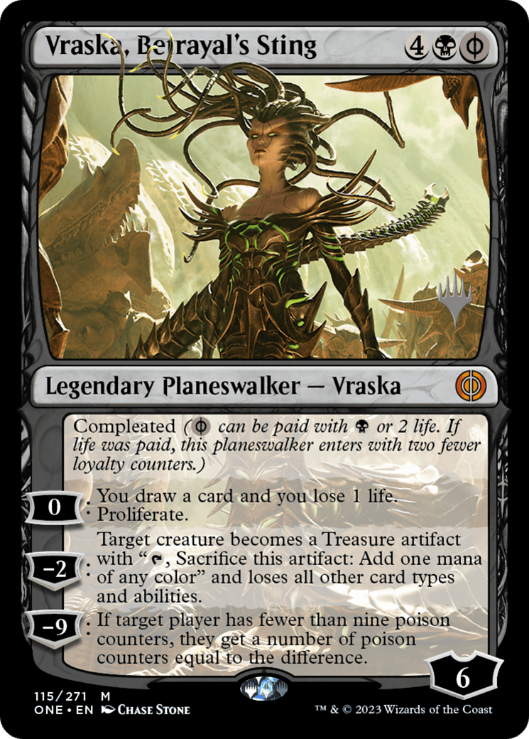 Vraska, Betrayal's Sting (Promo Pack) [Phyrexia: All Will Be One Promos] - Trinity Hobby