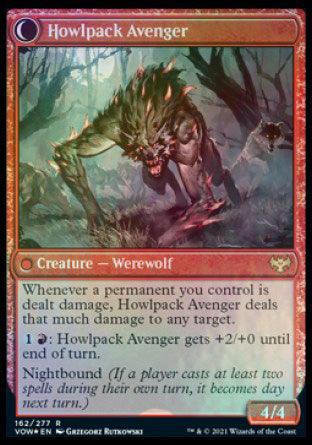 Ill-Tempered Loner // Howlpack Avenger [Innistrad: Crimson Vow Prerelease Promos] - Trinity Hobby