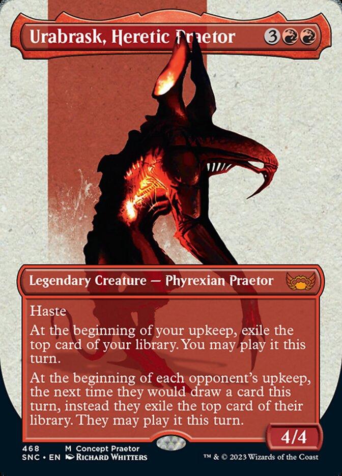 Urabrask, Heretic Praetor (Borderless Concept Praetors) [Phyrexia: All Will Be One] - Trinity Hobby
