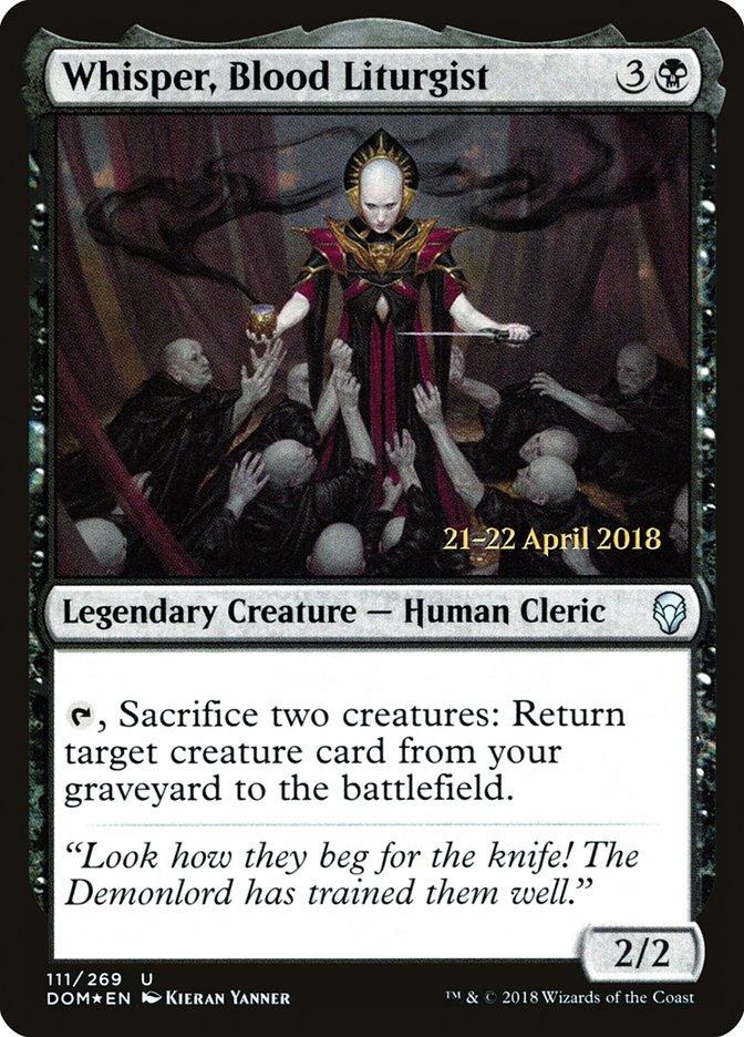 Whisper, Blood Liturgist [Dominaria Prerelease Promos] - Trinity Hobby