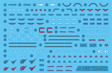 HG AERIAL WATER DECAL - Trinity Hobby