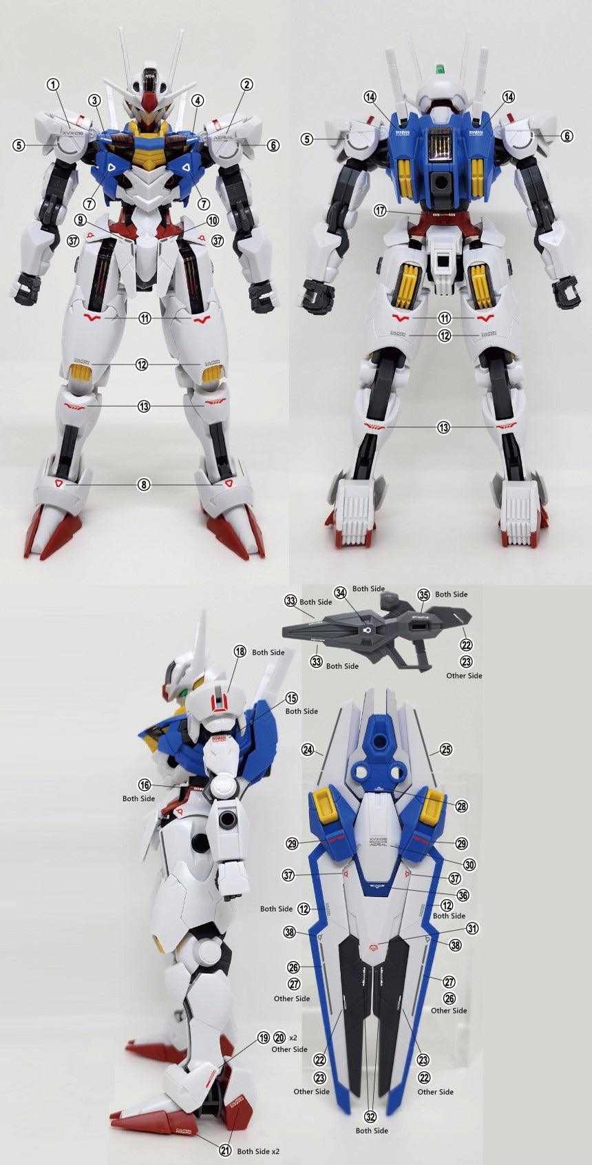 HG AERIAL WATER DECAL - Trinity Hobby