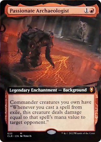 Passionate Archaeologist (Extended Art) [Commander Legends: Battle for Baldur's Gate] - Trinity Hobby