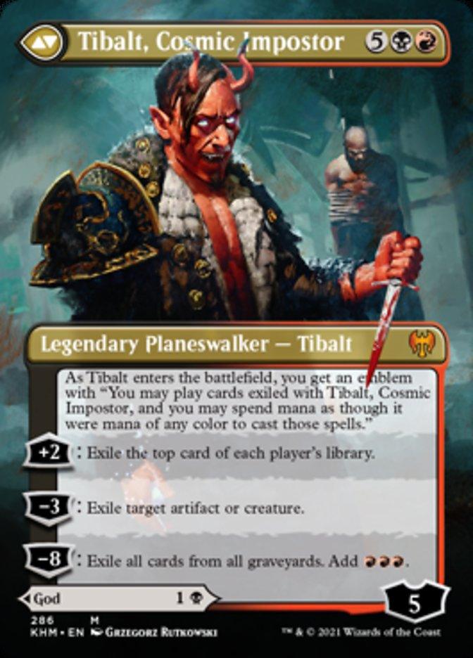 Valki, God of Lies // Tibalt, Cosmic Impostor (Borderless) [Kaldheim] - Trinity Hobby