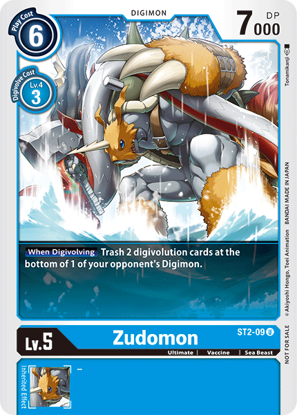 Zudomon [ST2-09] (Alternate Art) [Starter Deck: Cocytus Blue Promos]Digimon Trading Card Game