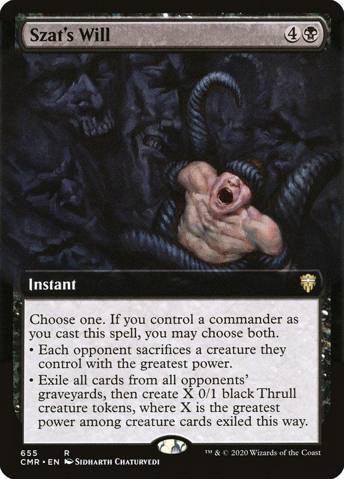 Szat's Will (Extended Art) [Commander Legends] - Trinity Hobby
