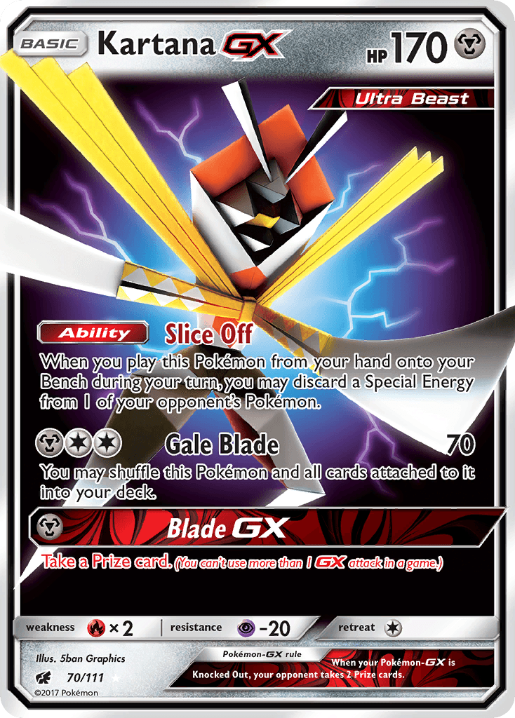 Kartana GX (70/111) [Sun & Moon: Crimson Invasion] - Trinity Hobby