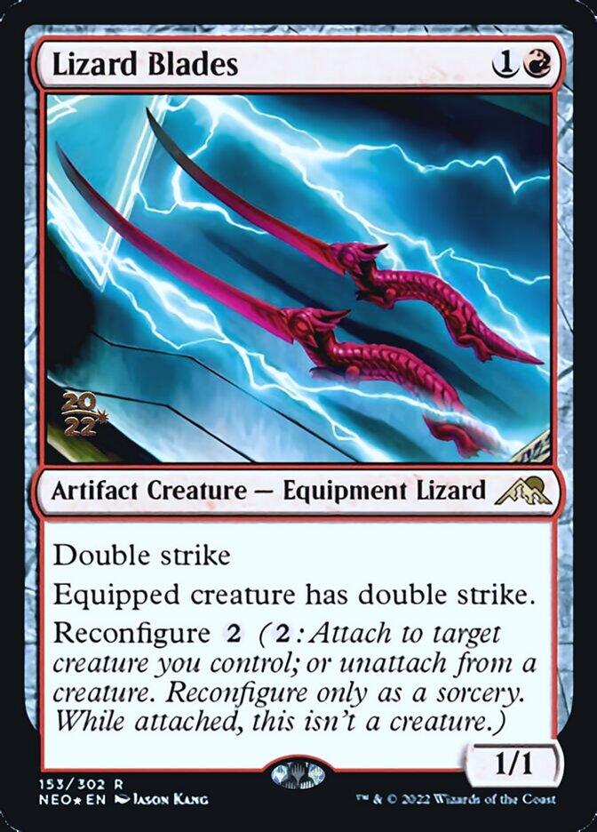 Lizard Blades [Kamigawa: Neon Dynasty Prerelease Promos] - Trinity Hobby