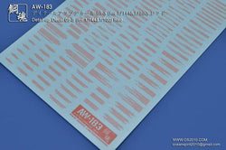 Madworks: Madworks AW-183 Waterslide Decal - System Markings 05-S (Red) - Trinity Hobby