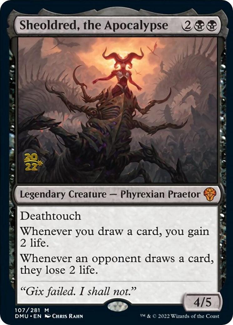 Sheoldred, the Apocalypse [Dominaria United Prerelease Promos] - Trinity Hobby