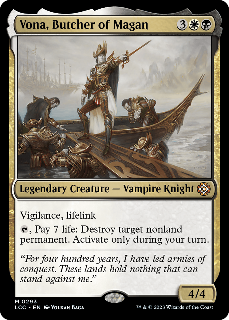 Vona, Butcher of Magan [The Lost Caverns of Ixalan Commander] - Trinity Hobby