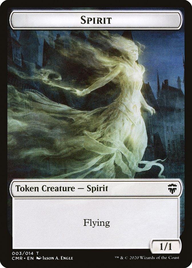 Copy (013) // Spirit Double-Sided Token [Commander Legends Tokens] - Trinity Hobby