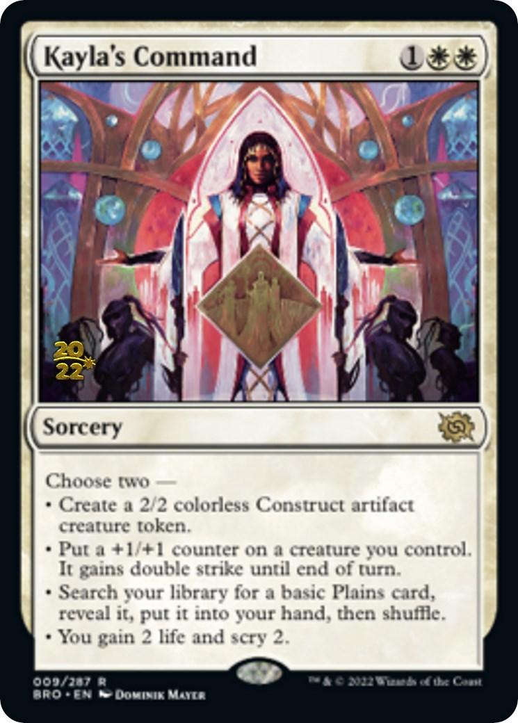 Kayla's Command [The Brothers' War Prerelease Promos] - Trinity Hobby
