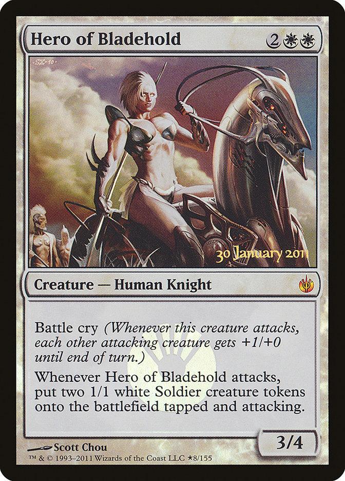 Hero of Bladehold [Mirrodin Besieged Prerelease Promos] - Trinity Hobby