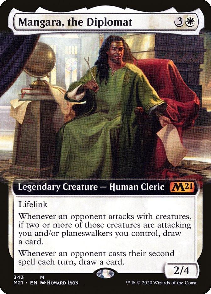 Mangara, the Diplomat (Extended Art) [Core Set 2021] - Trinity Hobby