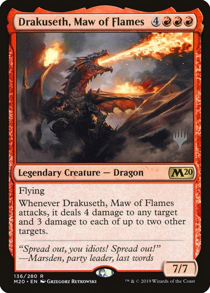 Drakuseth, Maw of Flames (Promo Pack) [Core Set 2020 Promos] - Trinity Hobby