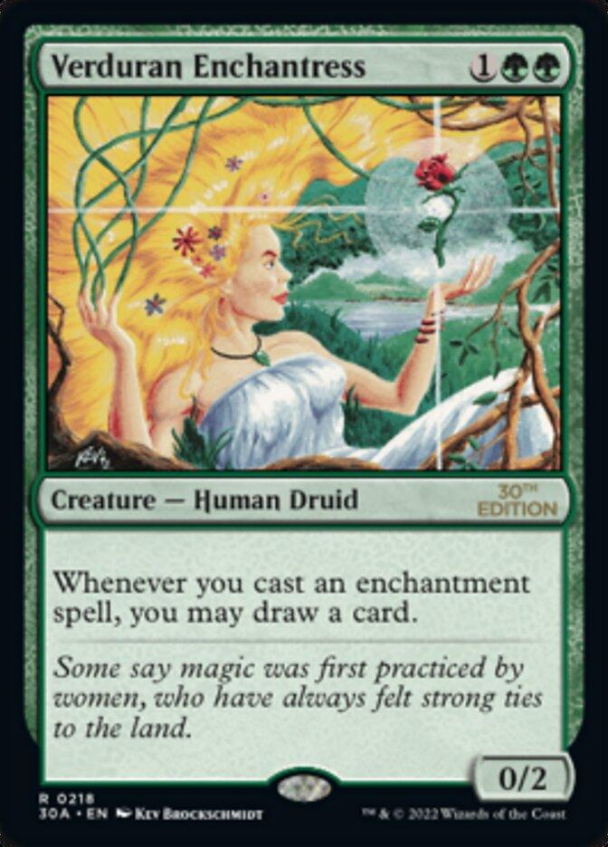 Verduran Enchantress [30th Anniversary Edition] - Trinity Hobby