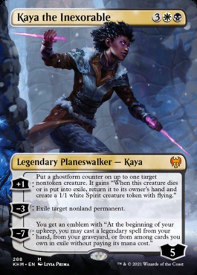 Kaya the Inexorable (Borderless) [Kaldheim] - Trinity Hobby