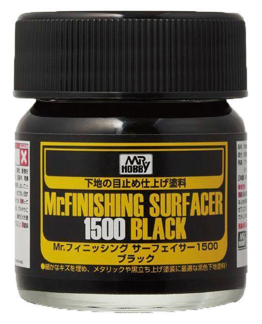 Mr Hobby: [Sale]Mr Finishing Surfacer 1500 Black - Trinity Hobby