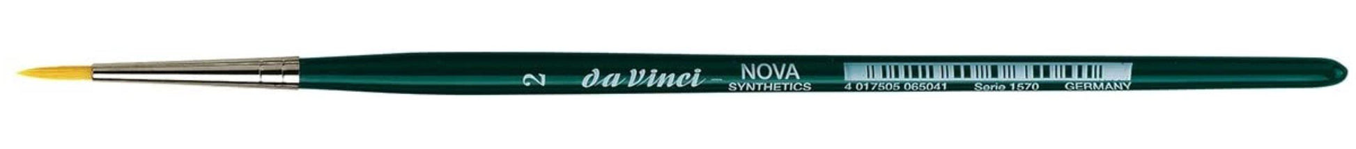 Da Vinci: Da Vinci NOVA Series 1570, hobby brush, finest golden synthetic fibre, Size:2 - Trinity Hobby