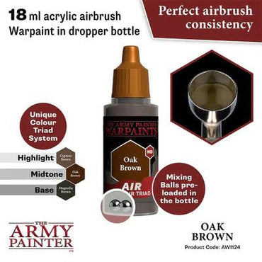 WARPAINTS: ACRYLIC AIR OAK BROWN - Trinity Hobby