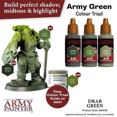 WARPAINTS: ACRYLIC AIR DRAB GREEN - Trinity Hobby