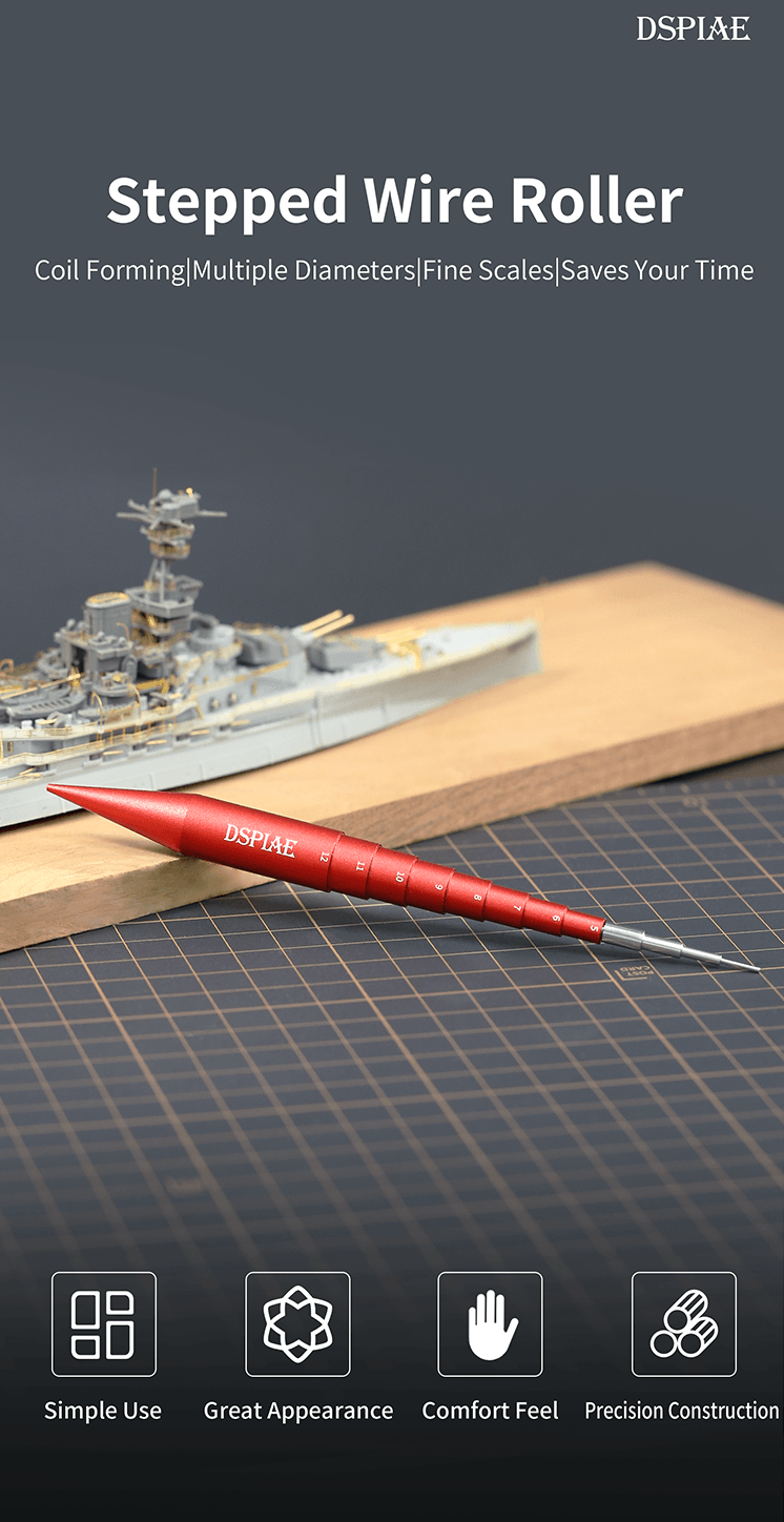 Aluminium Alloy Stepped Wire & Photo Etch Roller - Trinity Hobby