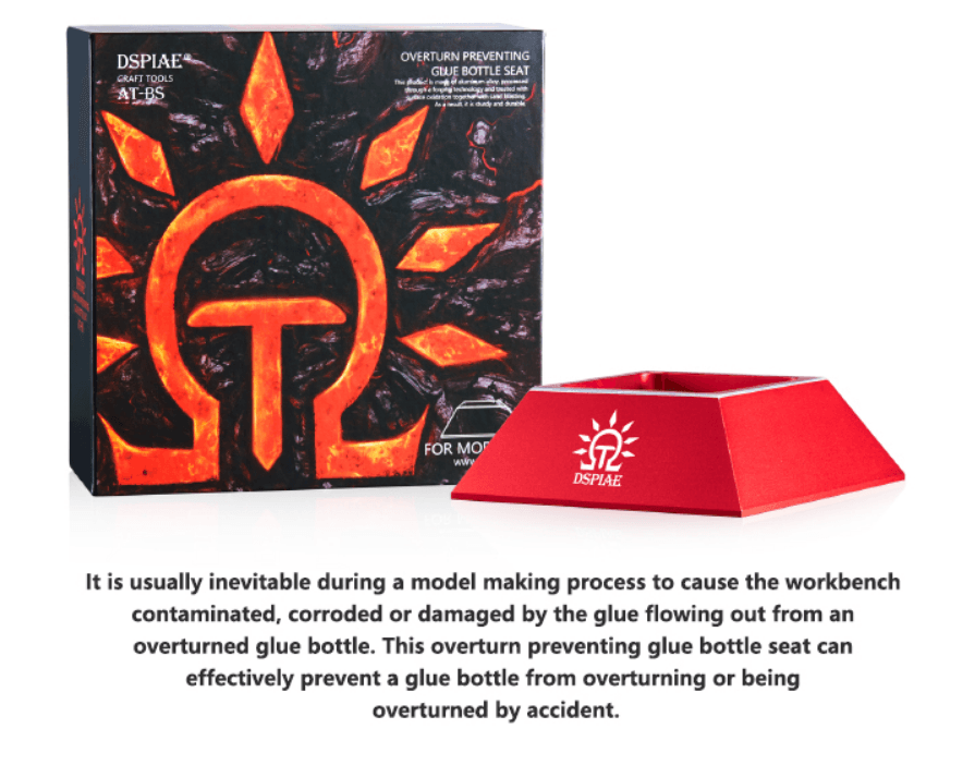DSPIAE Overturn Preventing Glue Bottle Seat - Trinity Hobby