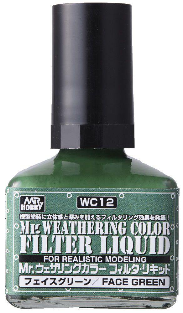 Mr Hobby: [Sale]Mr. Weathering Color - Filter Liquid Green - Trinity Hobby
