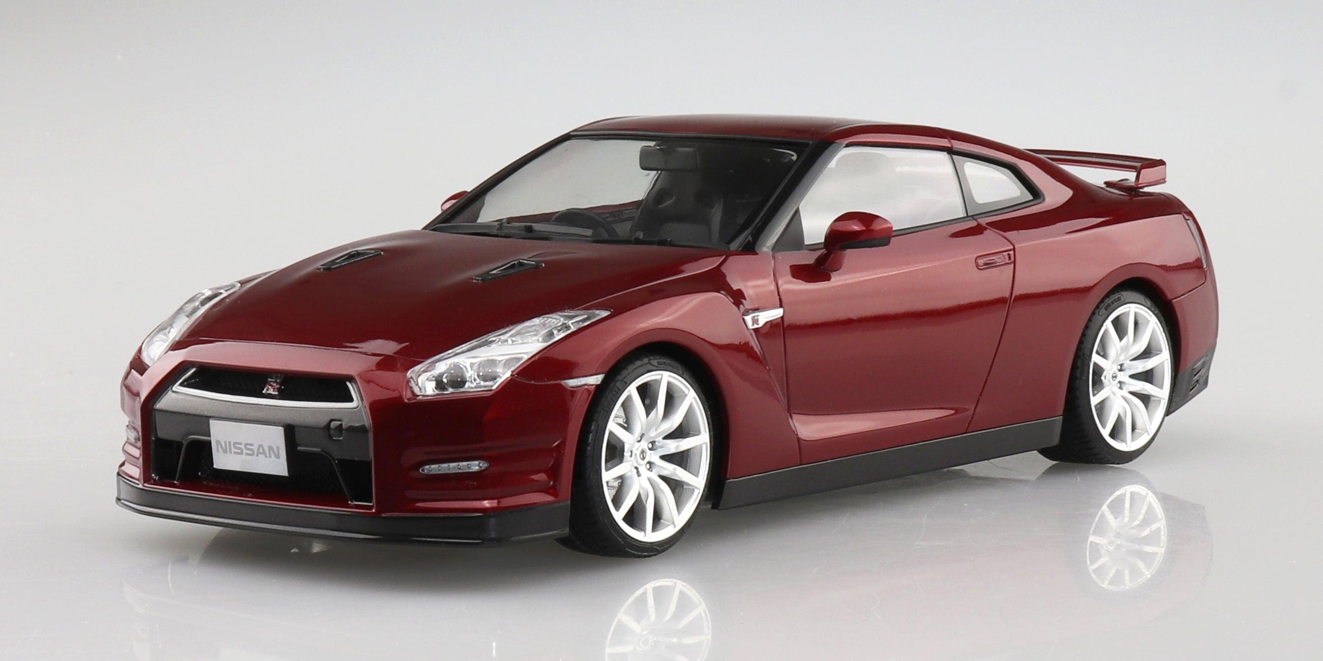 Aoshima 1/24 Nissan R35 GT-R '14 Gold flake Red Pearl Pre-Painted - Trinity Hobby