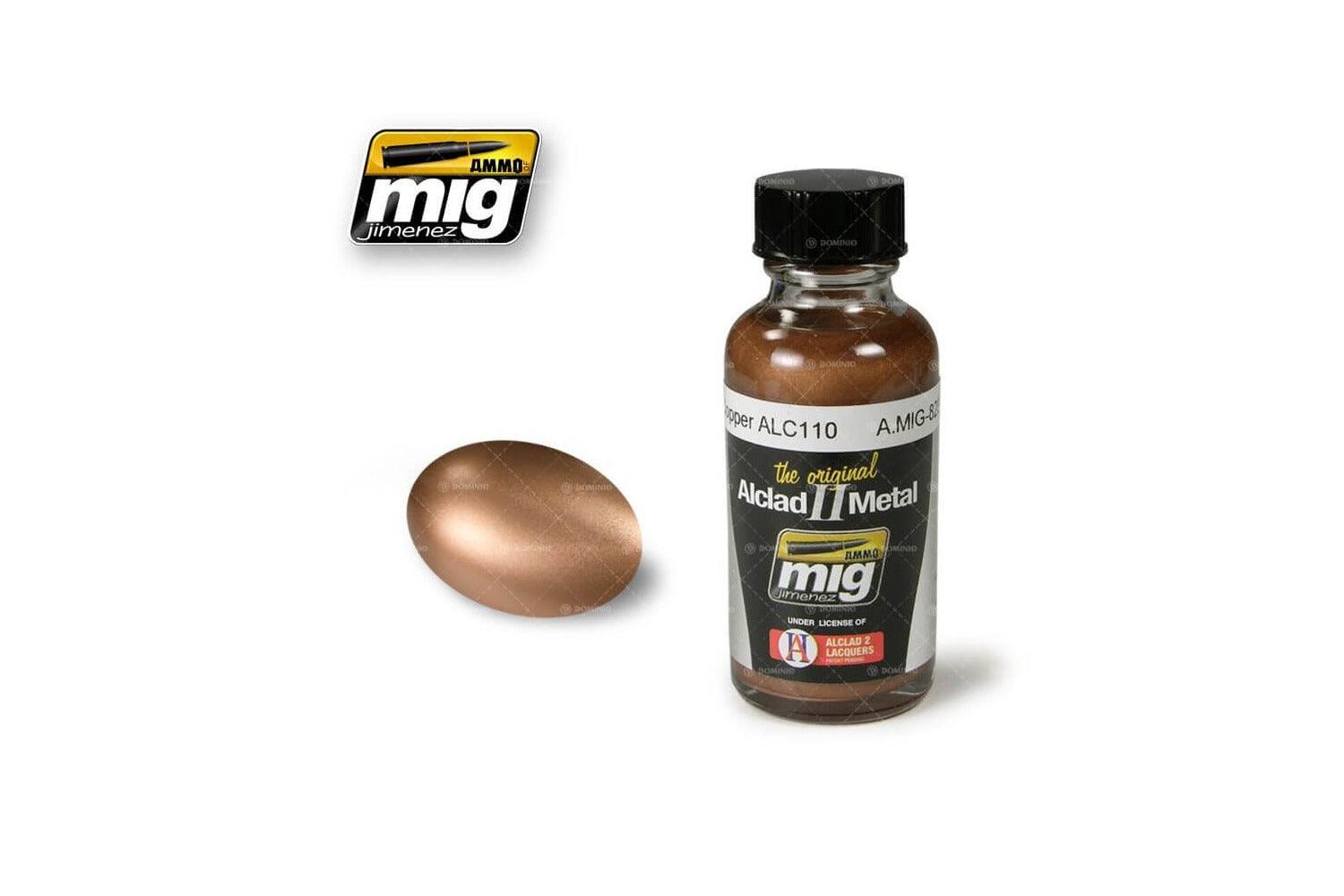 Ammo Mig Copper Alclad Metallic Paint ALC110 - Trinity Hobby