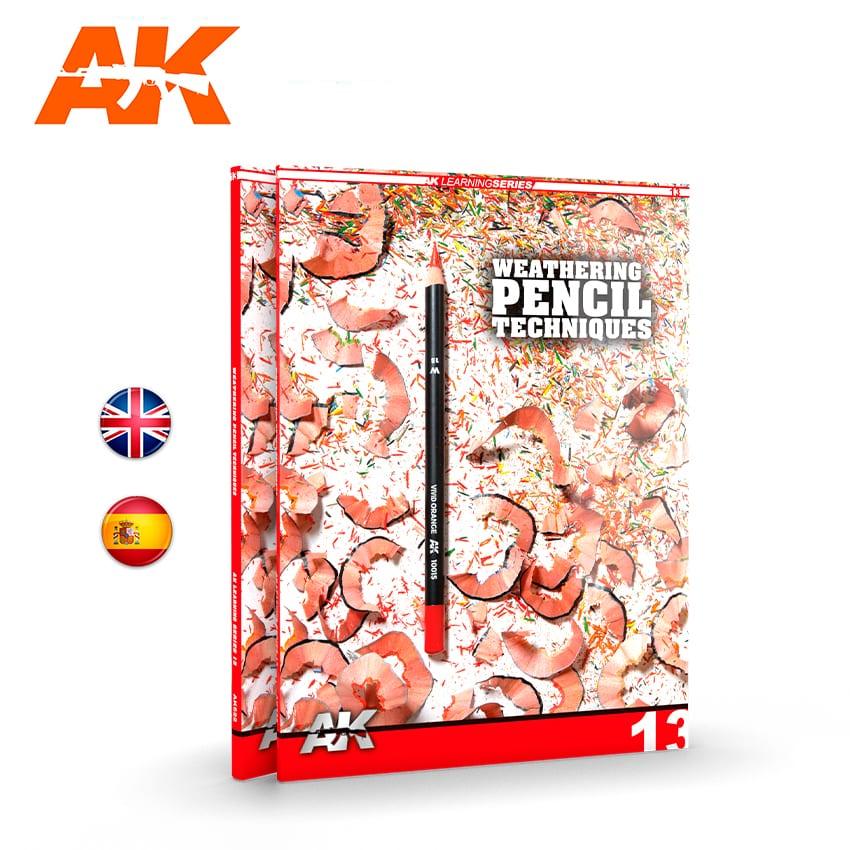 AK Interactive Learning Series #13 Weathering Pencil Techniques - English - Trinity Hobby
