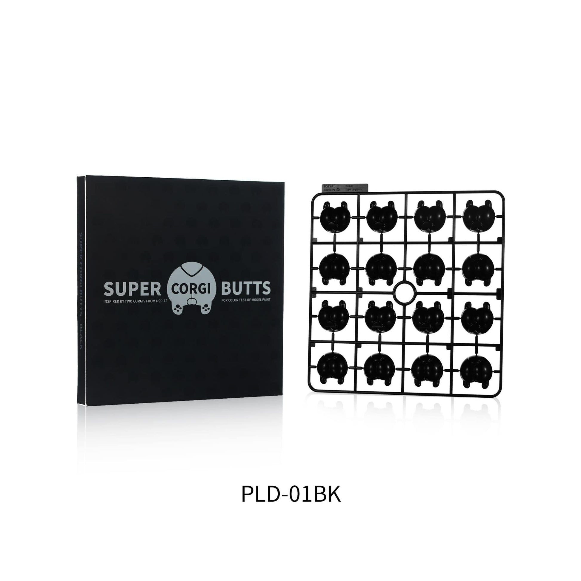 DSPIAE Super Corgi Butt Color Testing Piece - Black - Trinity Hobby