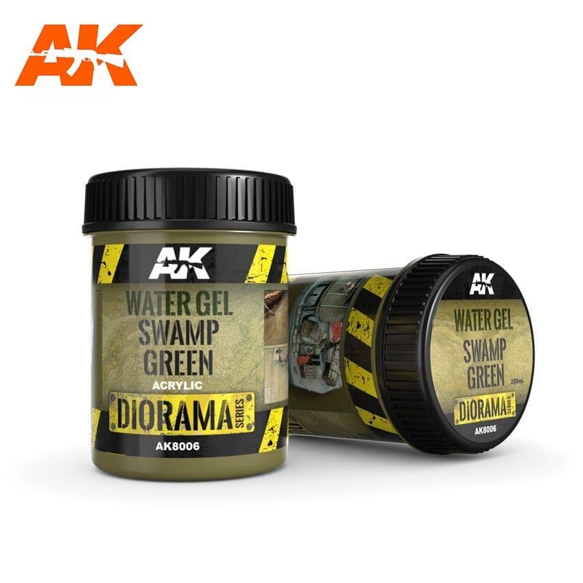 AK Interactive Water Gel Swamp Green Effects - 250ml (Acrylic) - Trinity Hobby