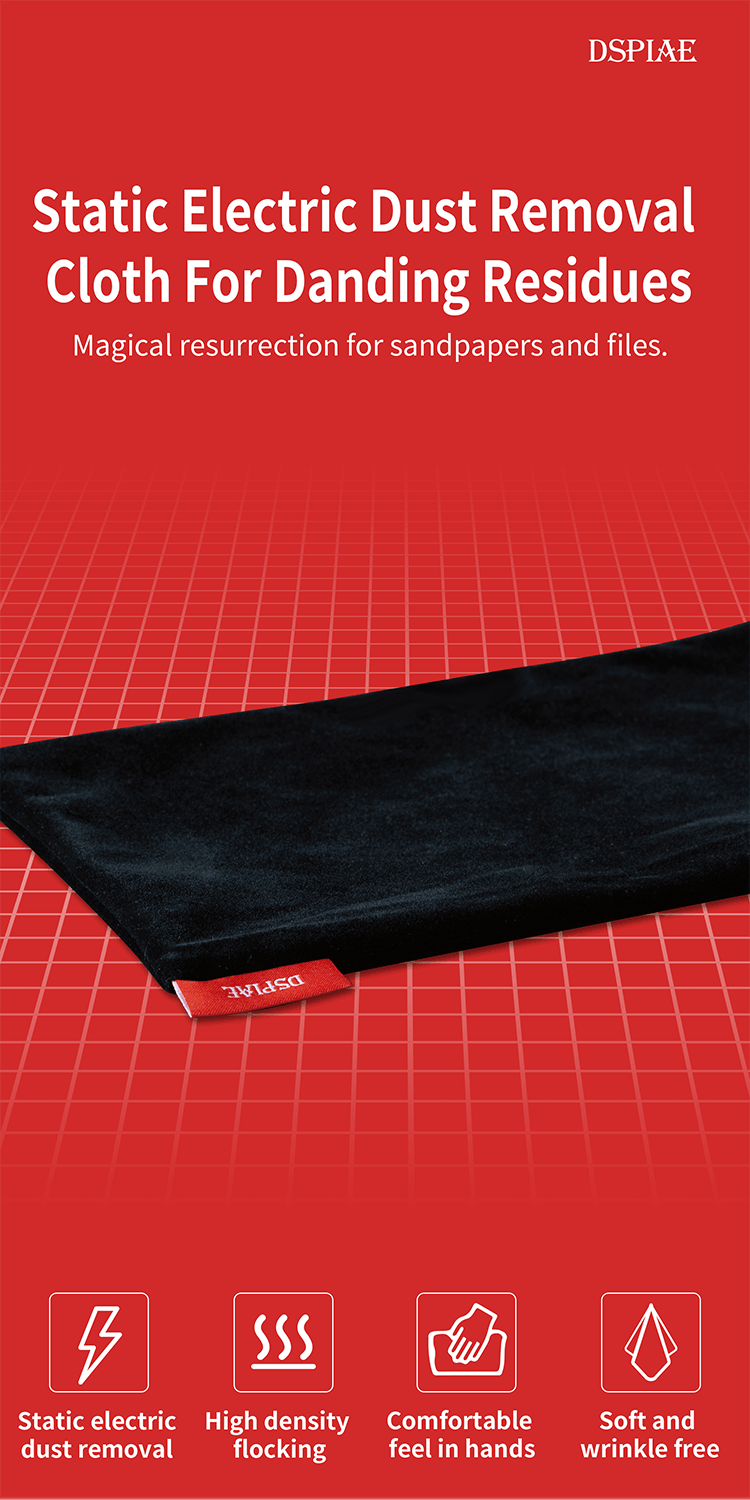 DSPIAE Static Electric Dust Removal Cloth For Sanding Residues - Trinity Hobby