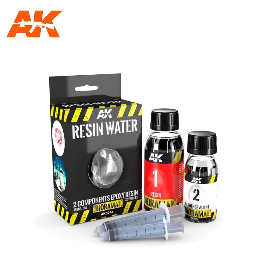 AK Interactive Resin Water 2-Components Epoxy Resin - 180ml - Trinity Hobby